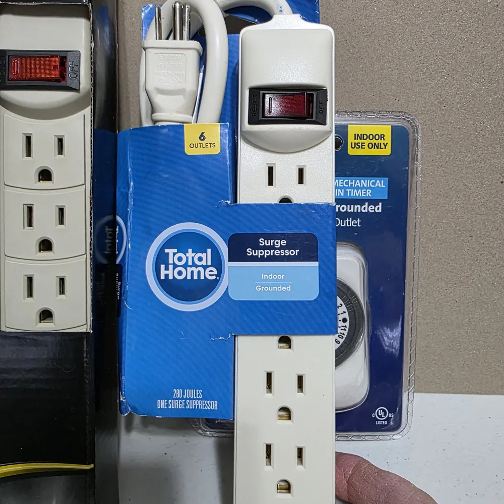 6-Outlet Surge Protector - White